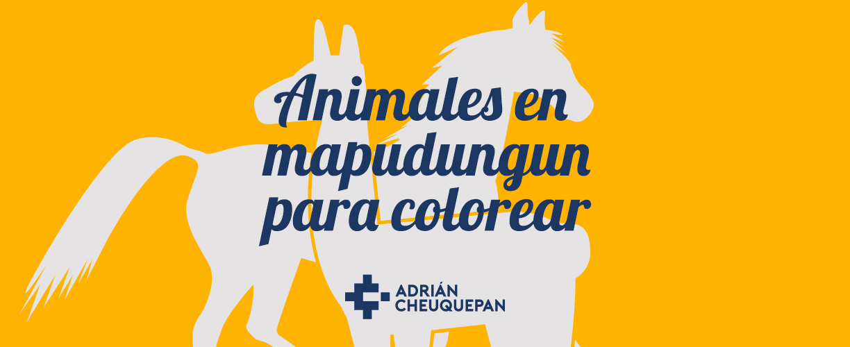 animales en idioma mapuche para colorear