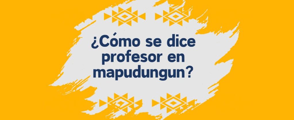 profesor en lengua mapuche