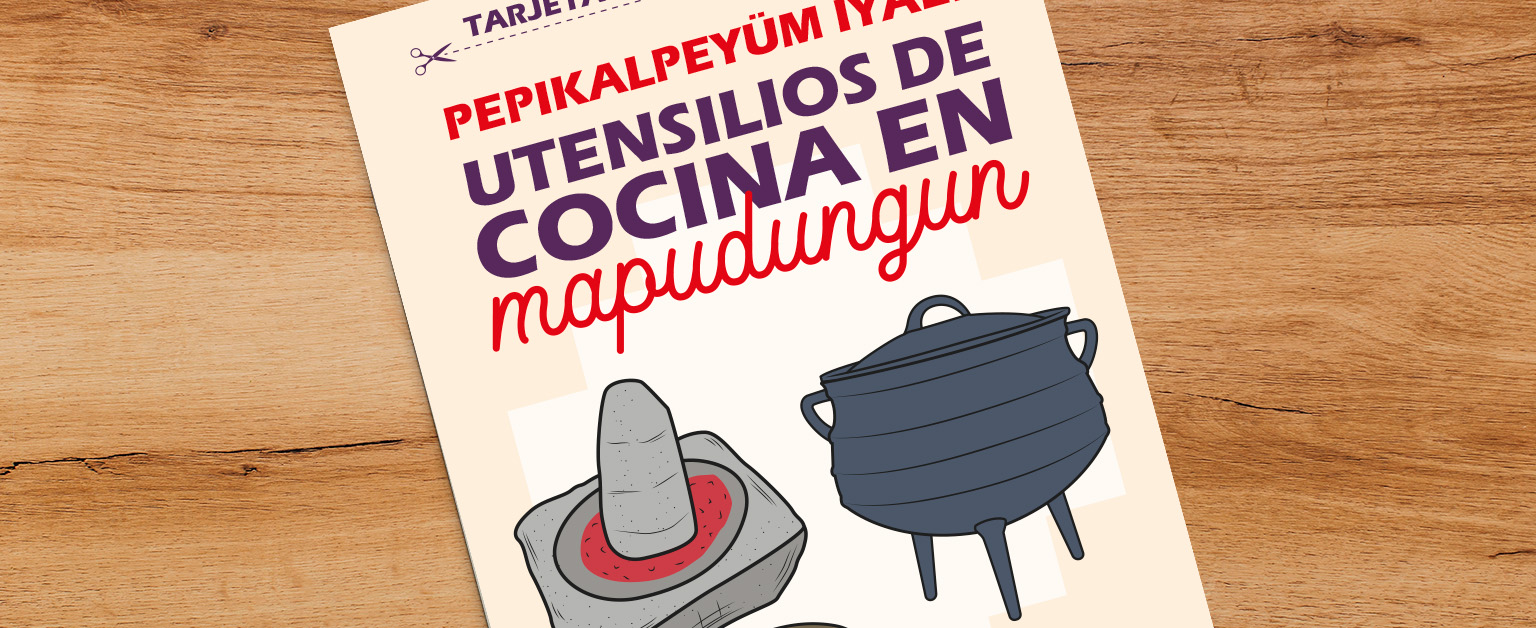 utensilios de cocina en lengua mapuche